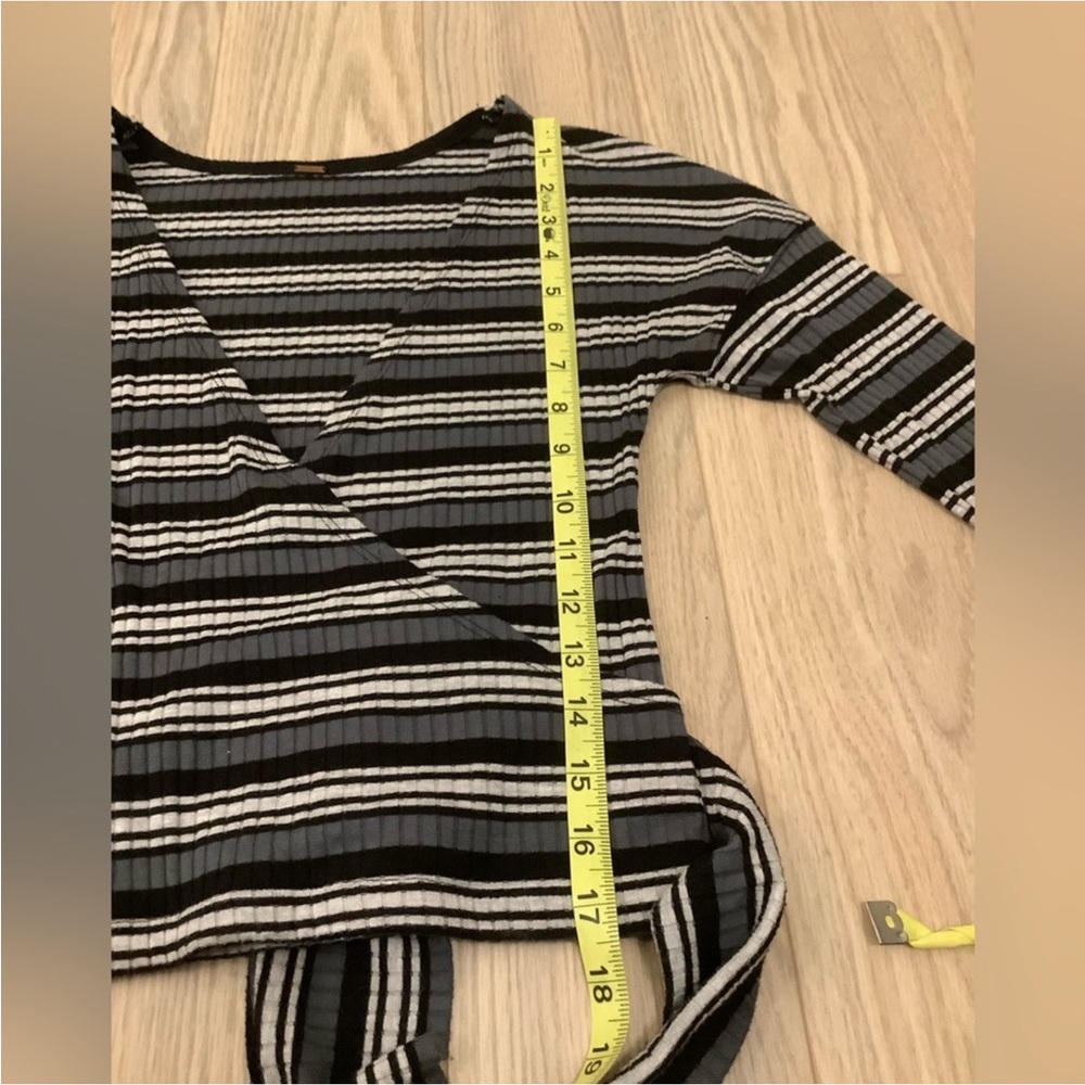 Free People striped wrap top❤️❤️❤️❤️ - Picture 9 of 12